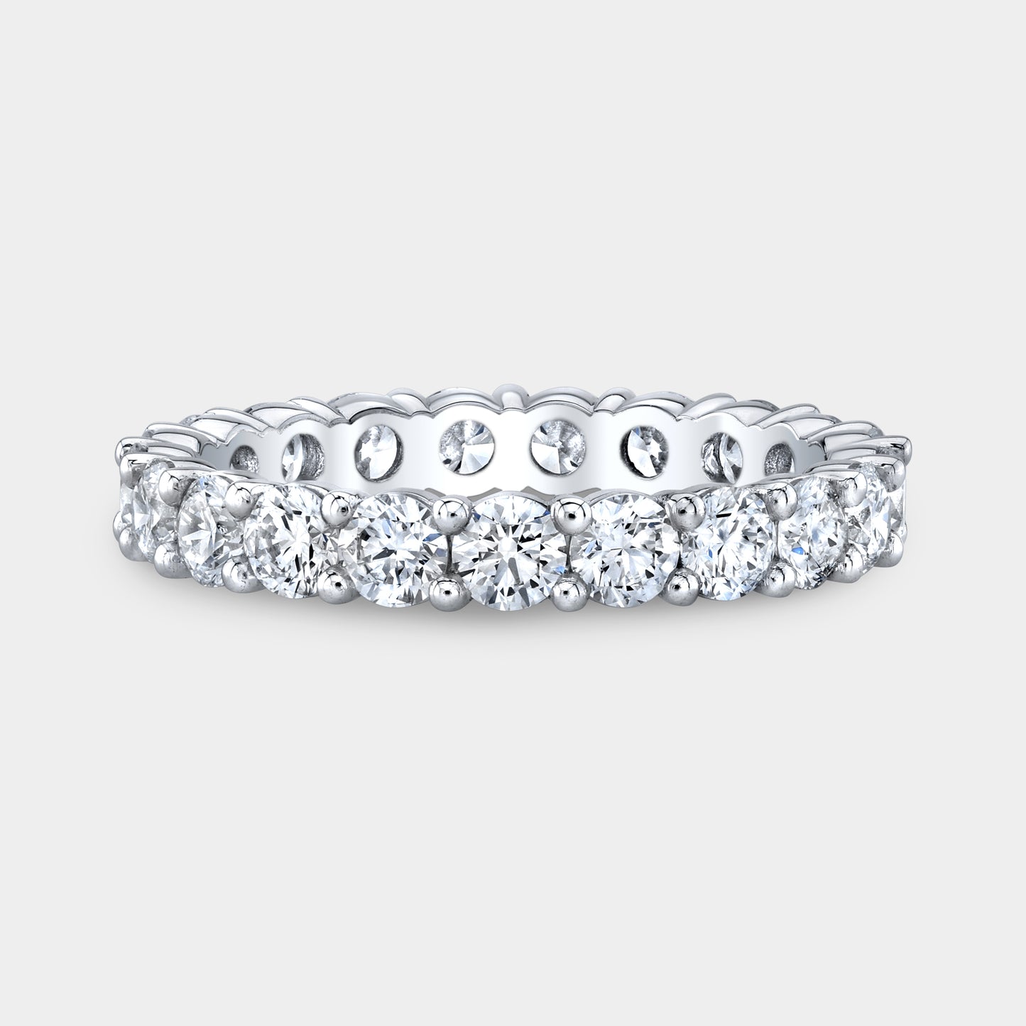 1.75ct Round Diamond Eternity Band, Platinum.