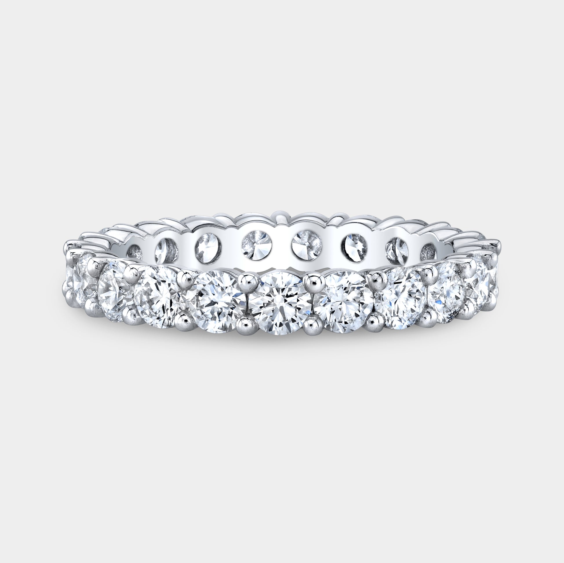1.75ct Round Diamond Eternity Band, Platinum.