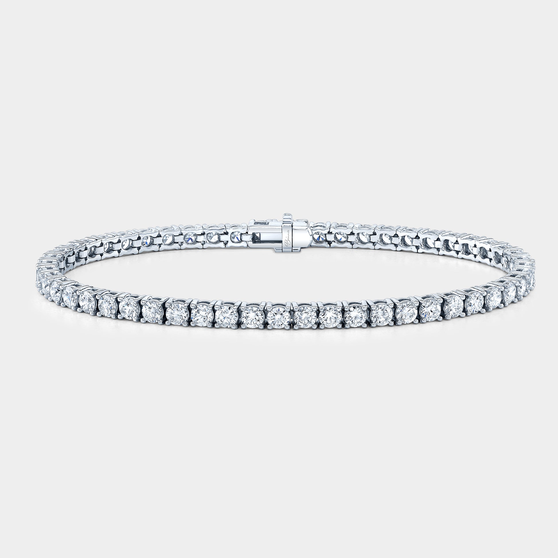 4.25ct Lab Grown Diamond Tennis Bracelet, White Gold.
