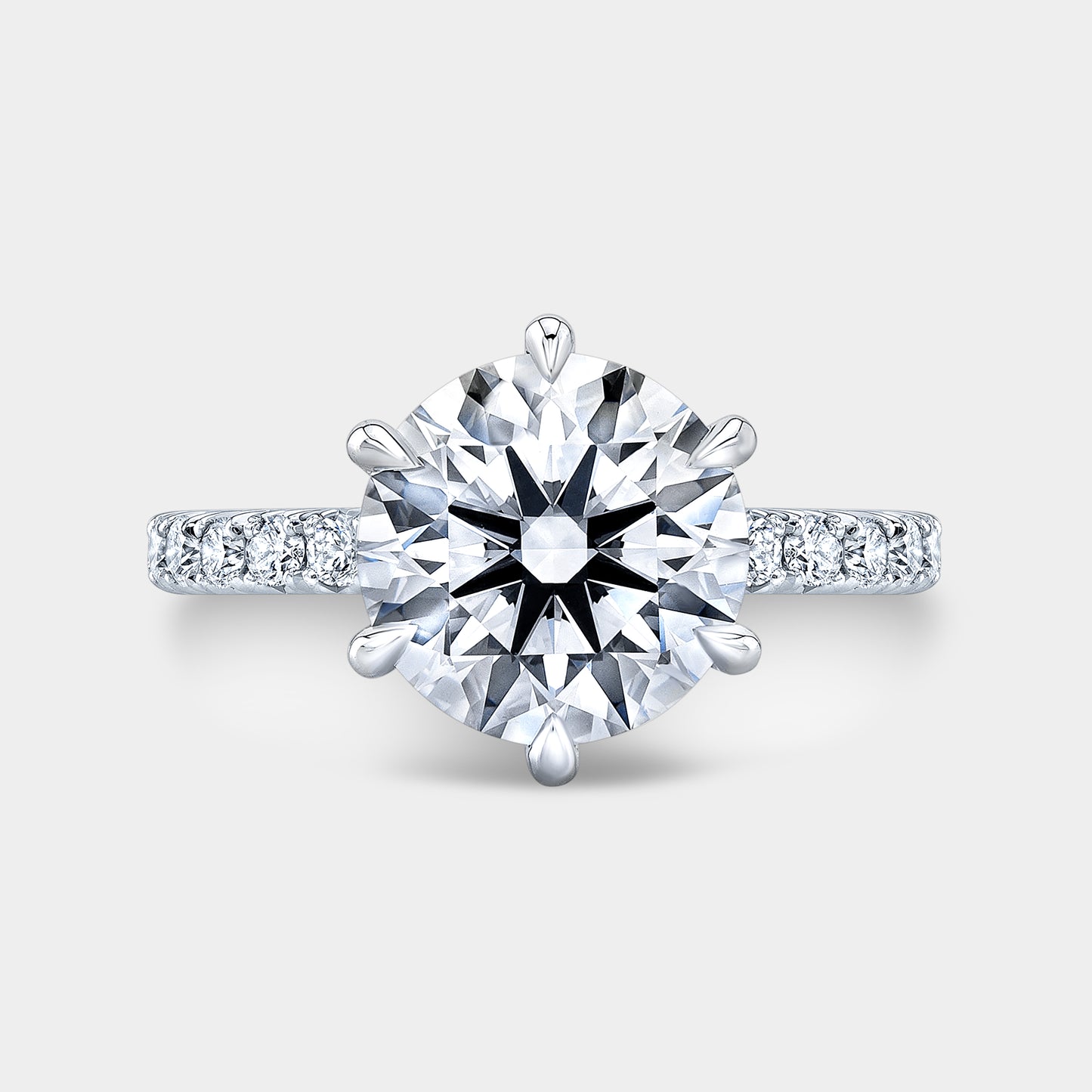 Diamond ring, top-down angle.