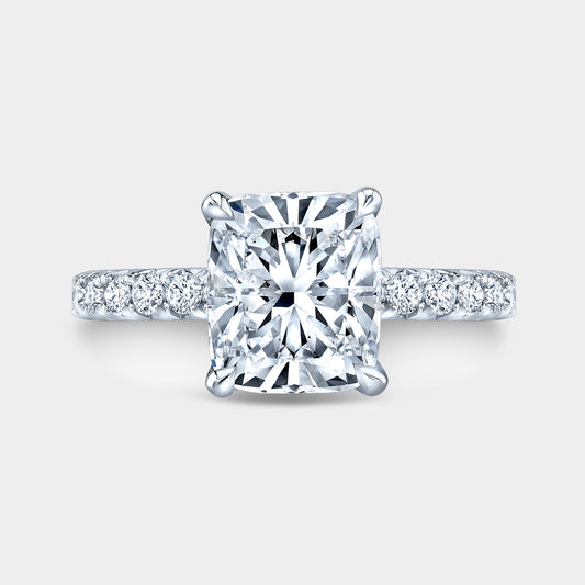 Ring, top-down angle, pave detail.