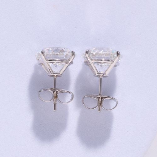 10ctw Lab Grown Round Diamond Stud Earrings