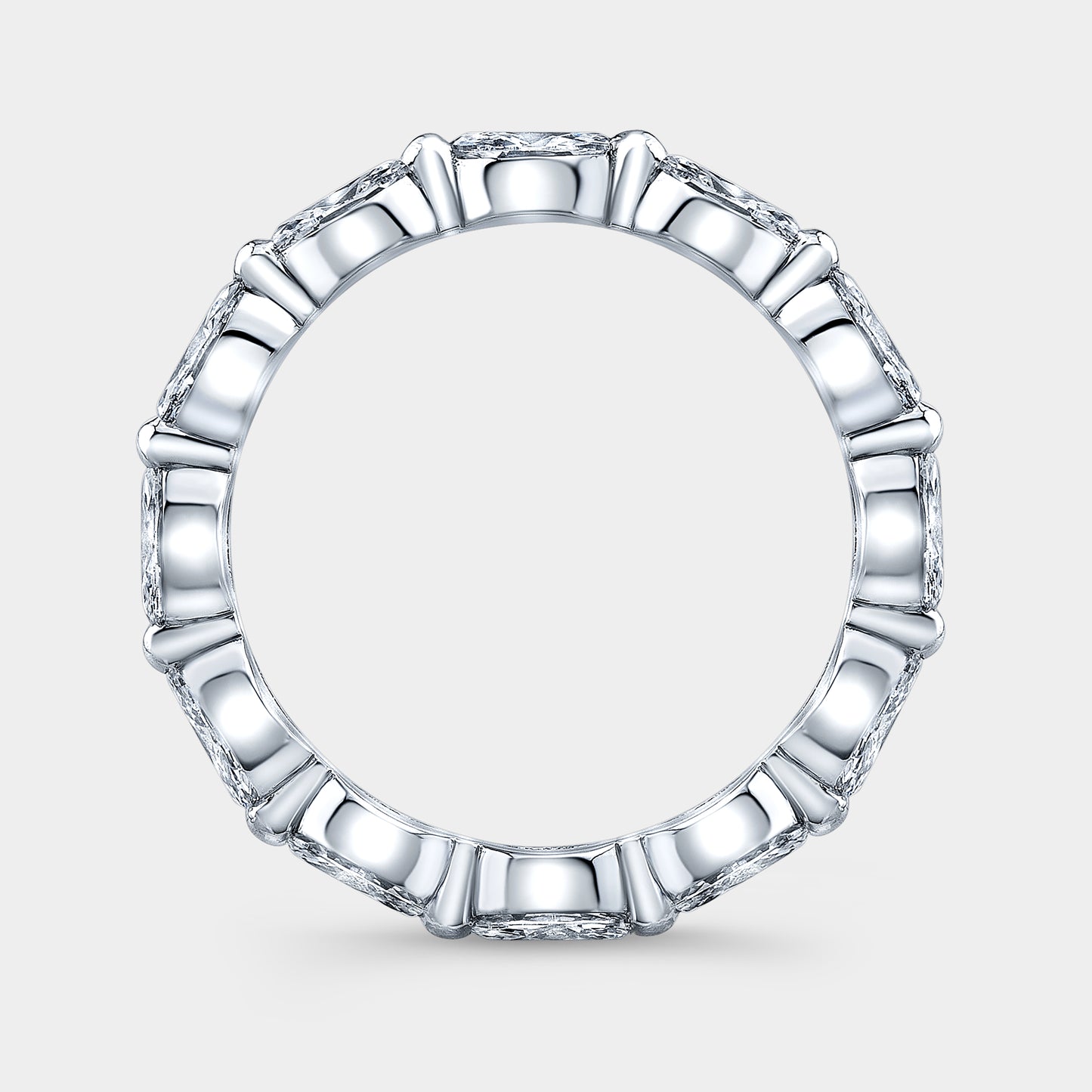 1.50ct Marquise Diamond Eternity Band, Platinum.