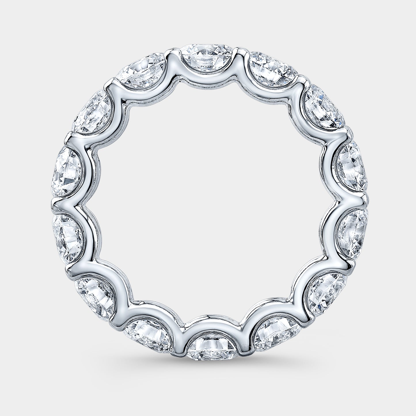 5ct Diamond Eternity Band, U Gallery, Platinum.