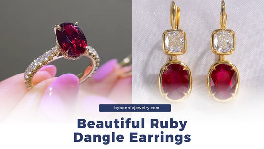 ruby earrings