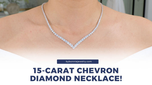 chevron diamond necklace