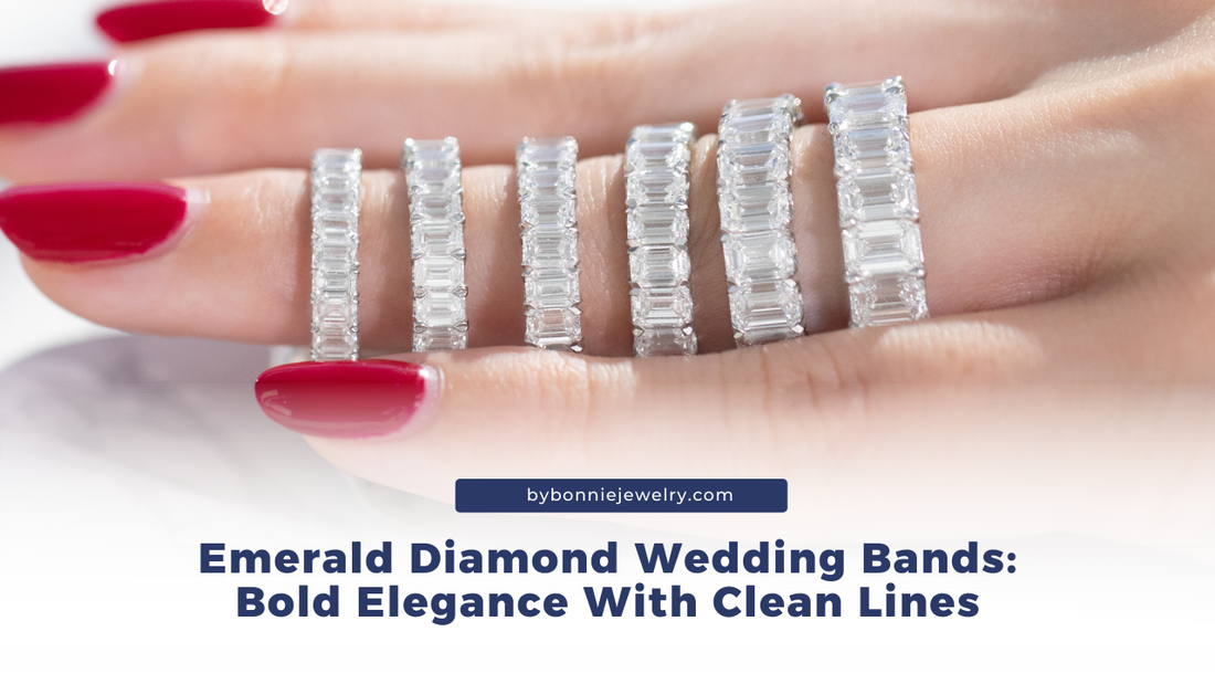 Emerald Diamond Wedding Bands: Bold Elegance With Clean Lines