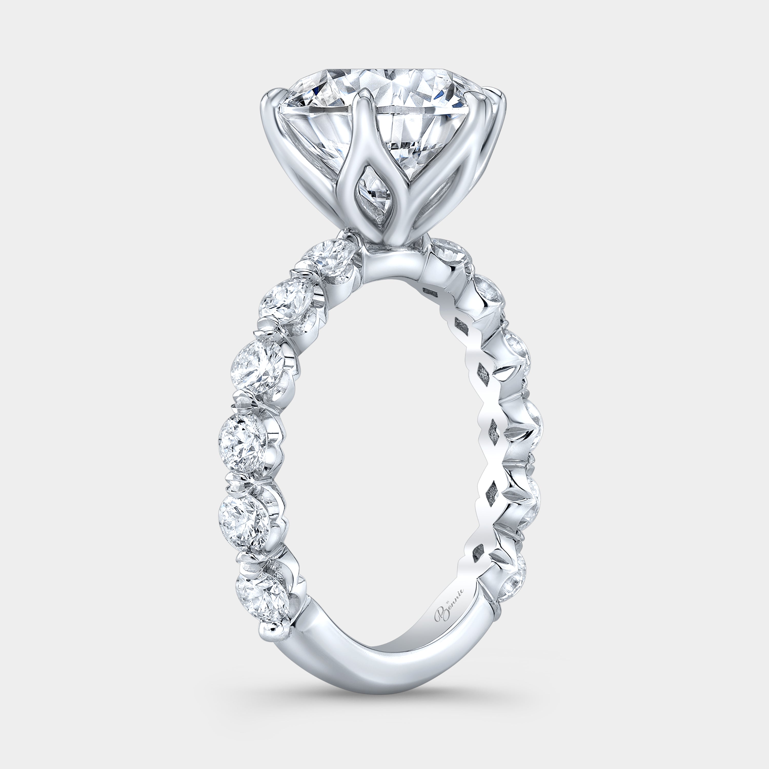 Tulip Prong Engagement Ring