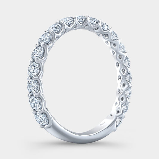 1ct Lab Grown Round Diamond Eloise Trellis Platinum 2.50mm Wedding Band