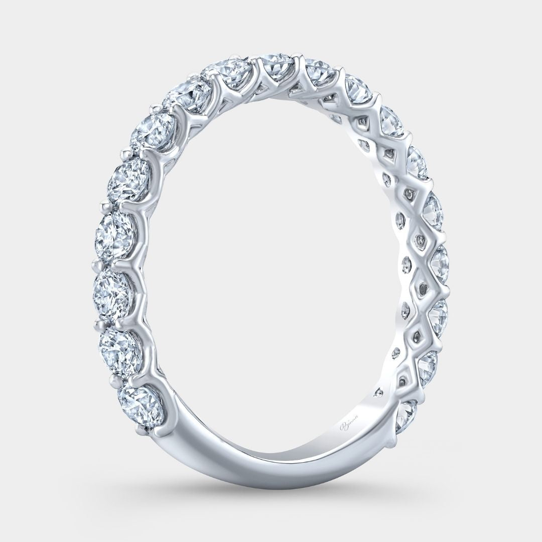 1ct Round Diamond Eloise Trellis Platinum 2.50mm Wedding Band