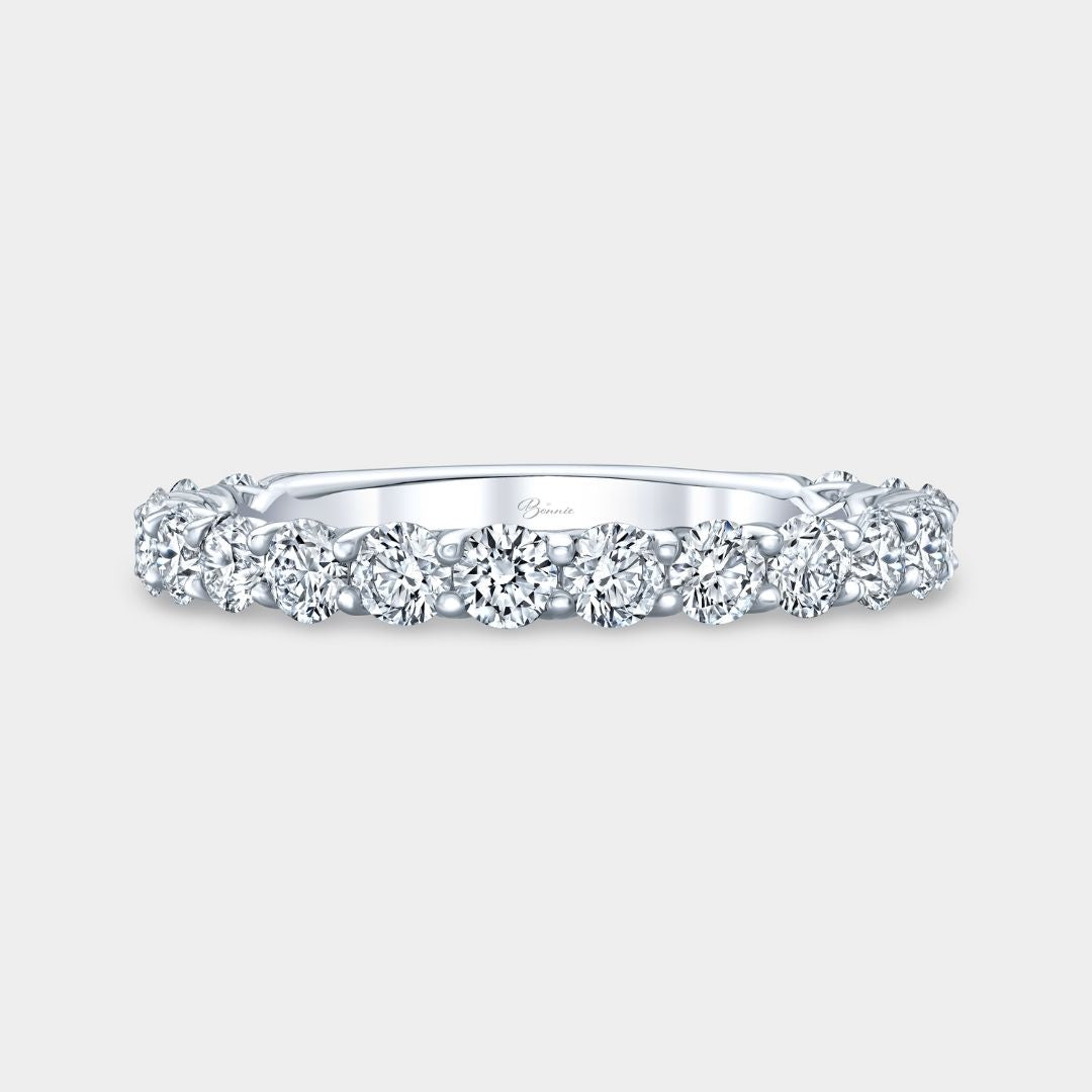 1ct Lab Grown Round Diamond Eloise Trellis Platinum 2.50mm Wedding Band
