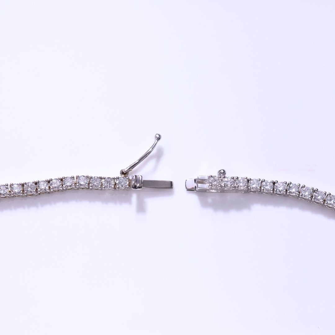 11.50ct Graduating Lab Diamond Tennis Necklace