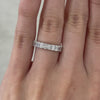Video of 2ct radiant diamond Chloe 3.80mm platinum wedding band