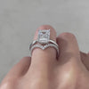Video of 4.06ct emerald cut diamond solitaire platinum engagement ring