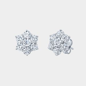 La Fleur Diamond Stud Earrings