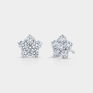 Petite La Fleur Diamond Stud Earrings