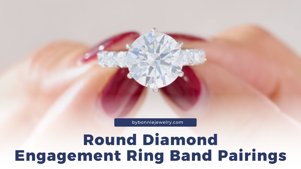 Round Diamond Engagement Ring Band Pairings