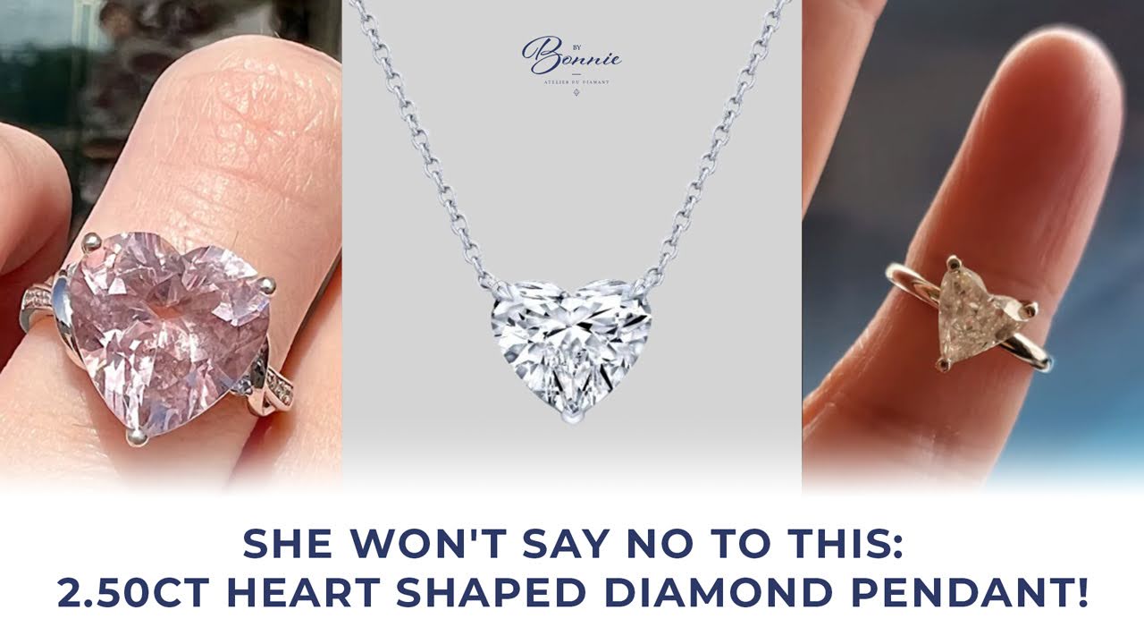 heart shaped diamond jewelry