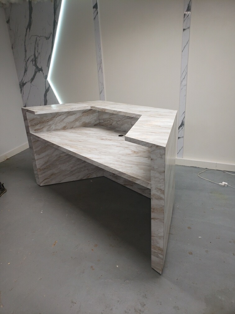 front marble desk