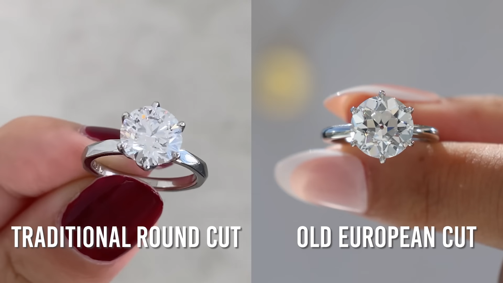 Difference Between Old European Cut & Round Cut Diamond