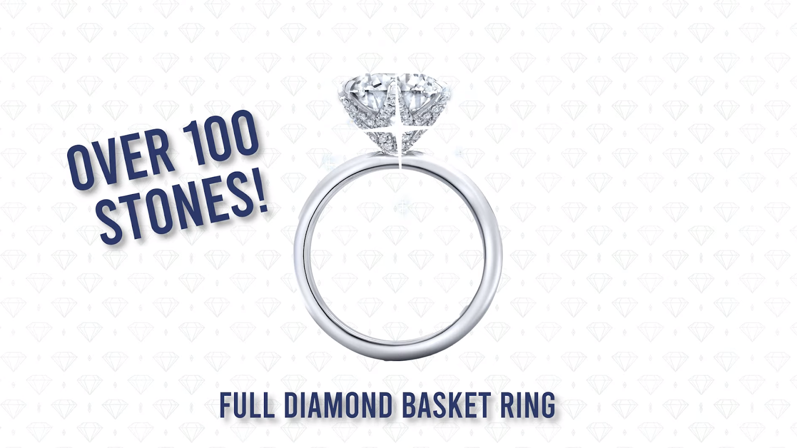  Diamond Basket Tulip Ring