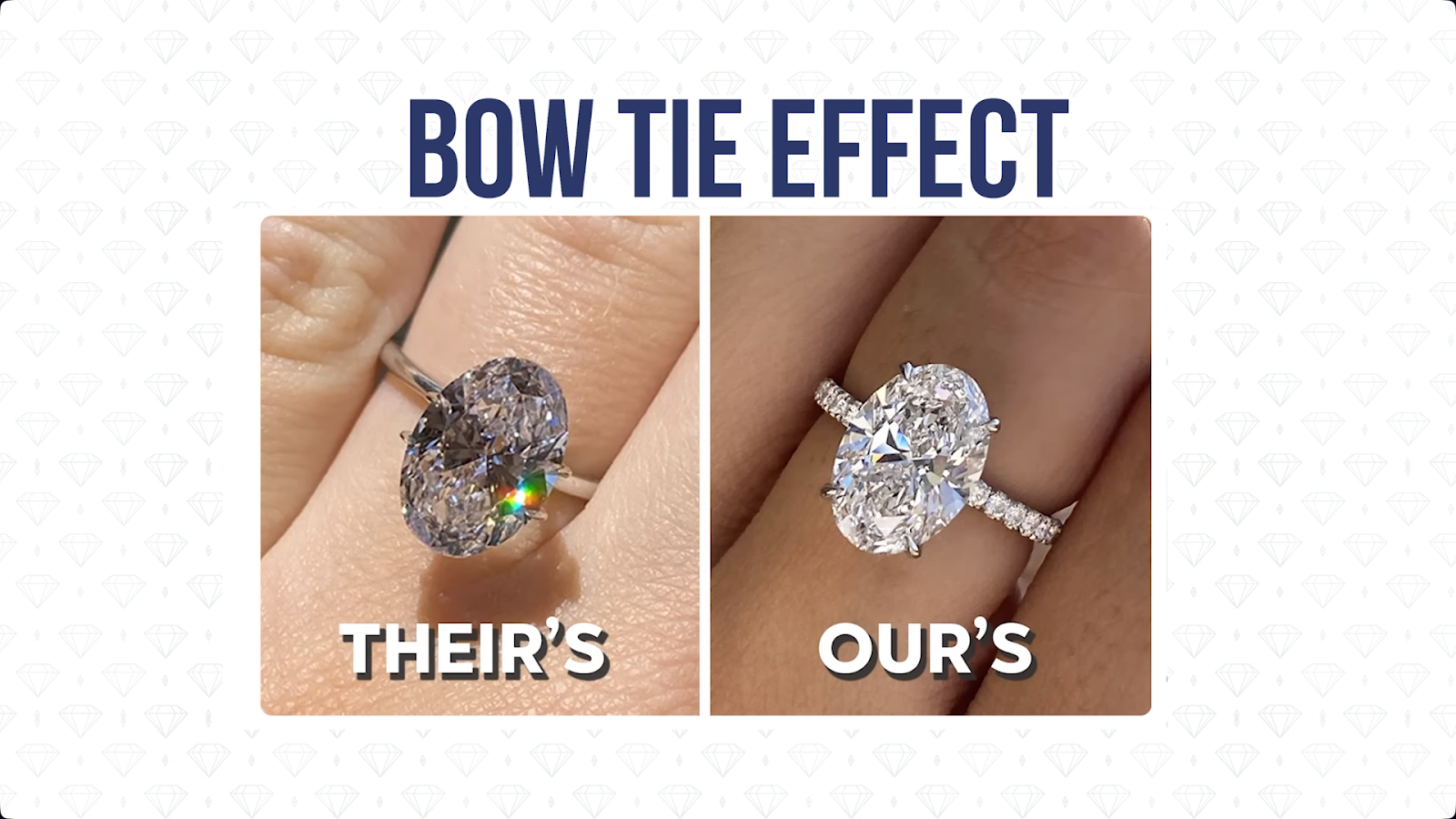 Bow Tie Effect On Diamond Rings