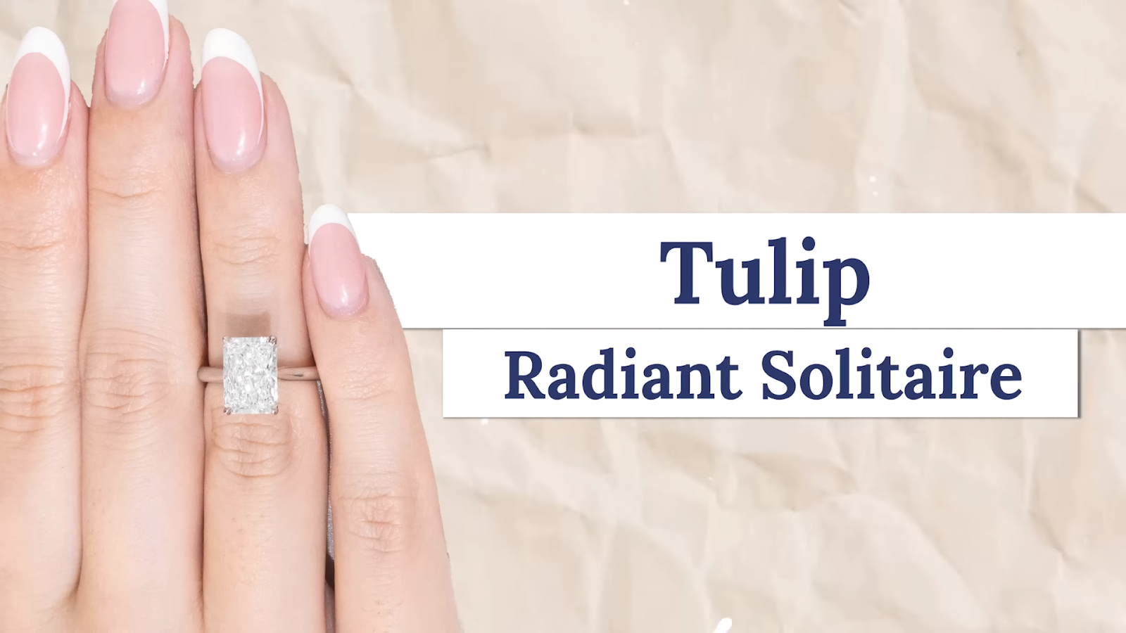 Radiant Cut Diamond On A Tulip Setting