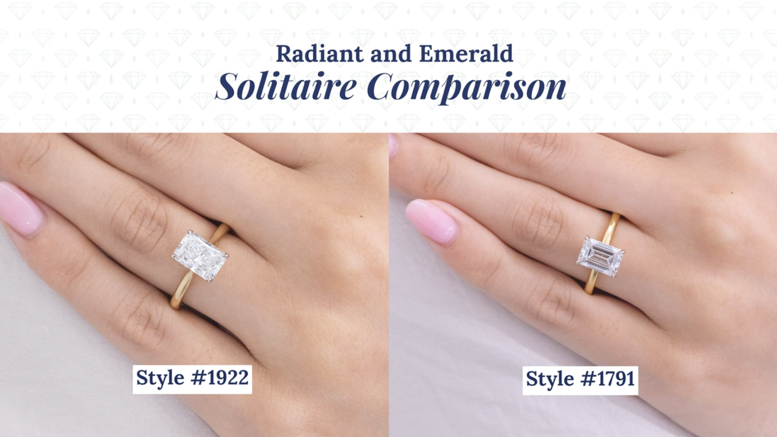 Radiant and Emerald Cut Comparison