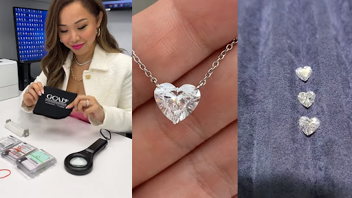 Bonnie Heart Shaped Diamond Pendant